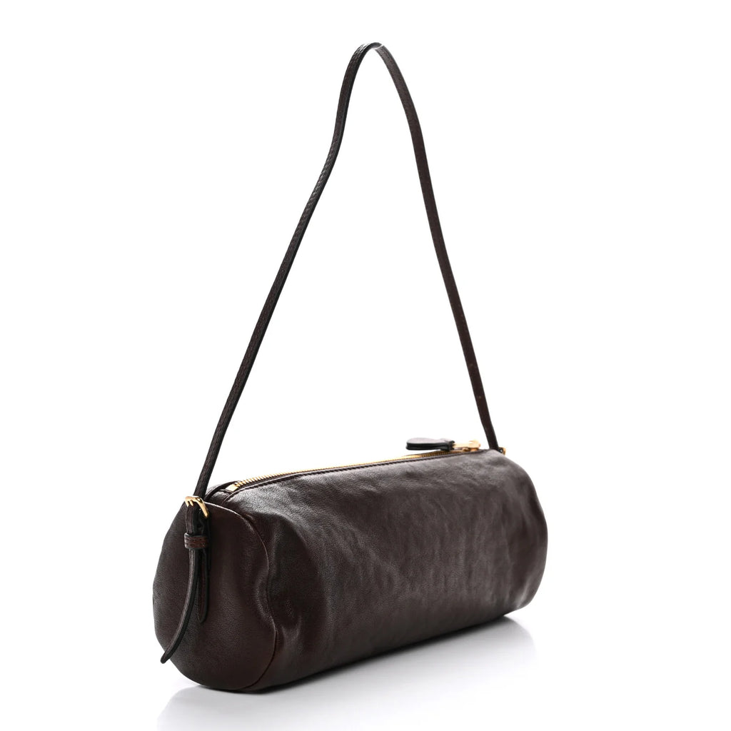 Miu Miu Brown Leather Cylinder Bag