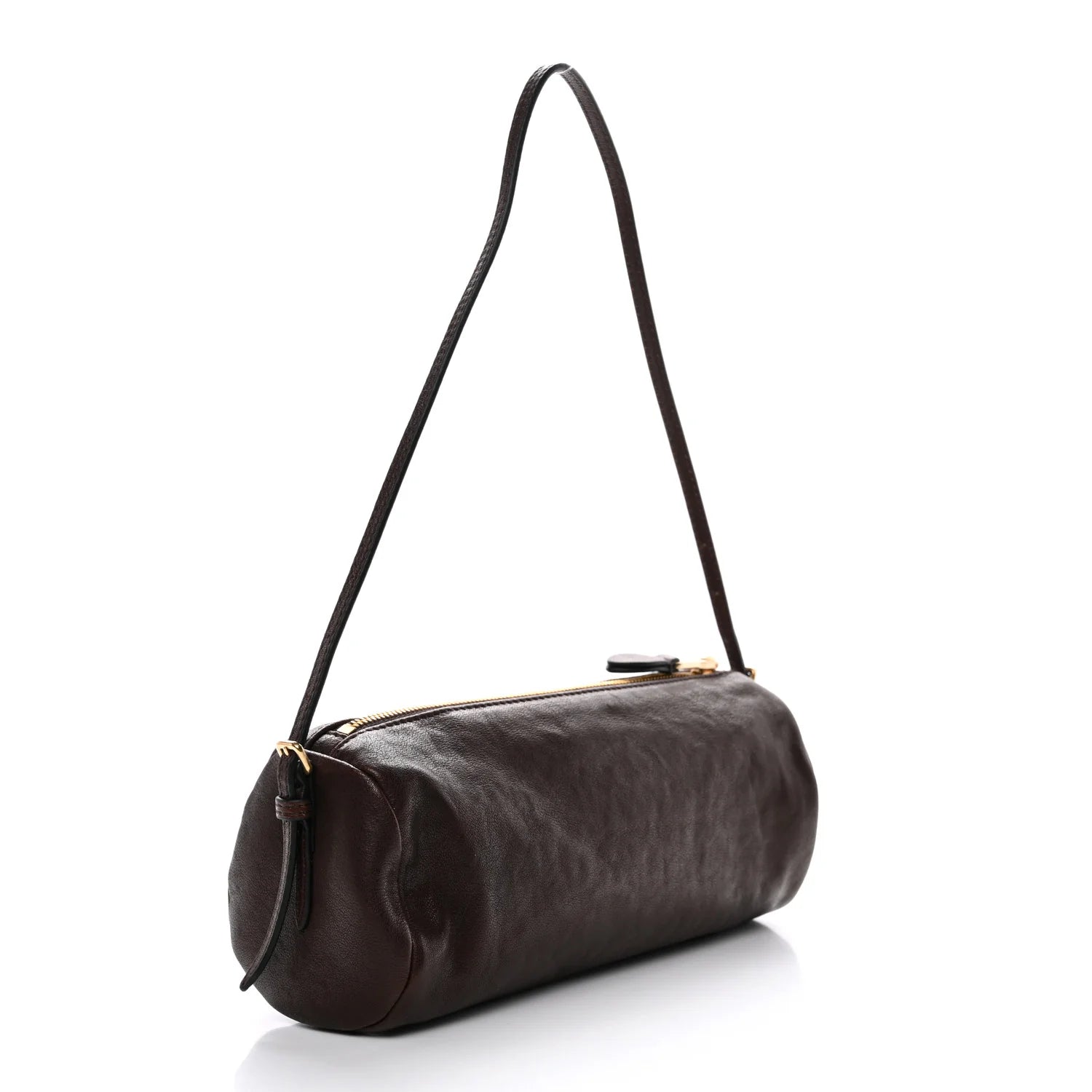 Miu Miu Brown Leather Cylinder Bag