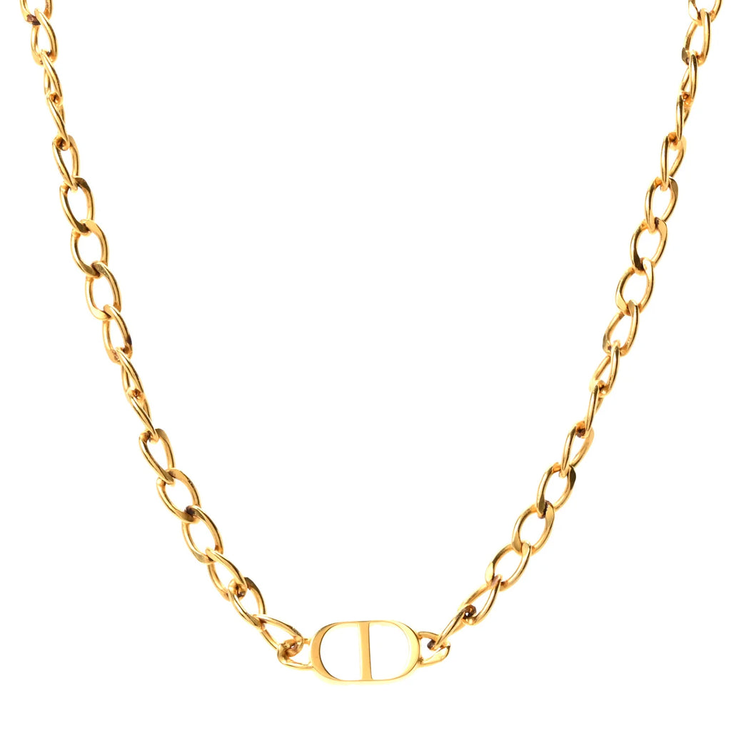 Dior Gold CD Chain Necklace