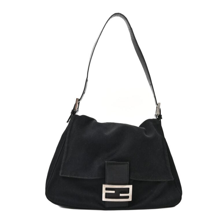 Fendi Black Mamma Baguette Bag