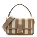 Fendi Pequin Striped Baguette Bag