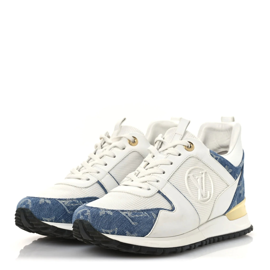 Louis Vuitton White Denim Sneakers
