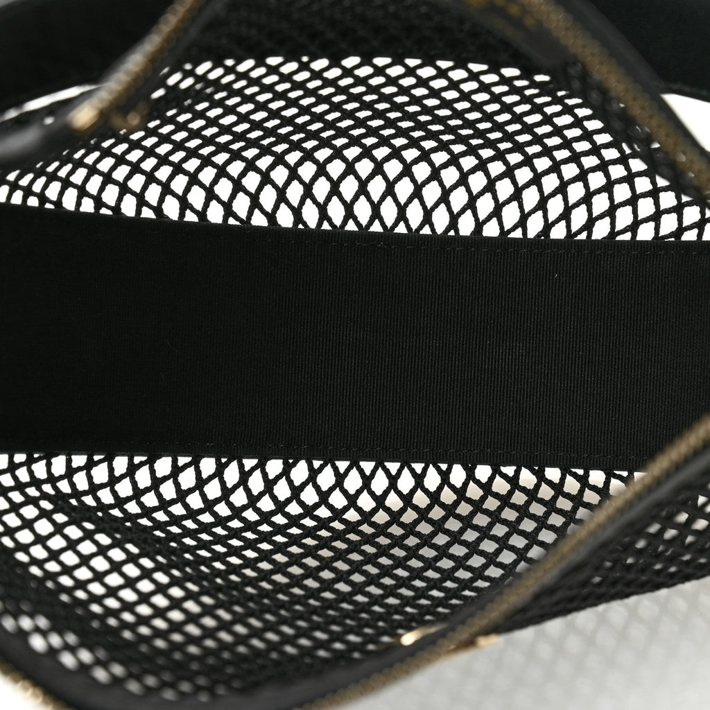 Chanel Black Mesh Hobo Bag