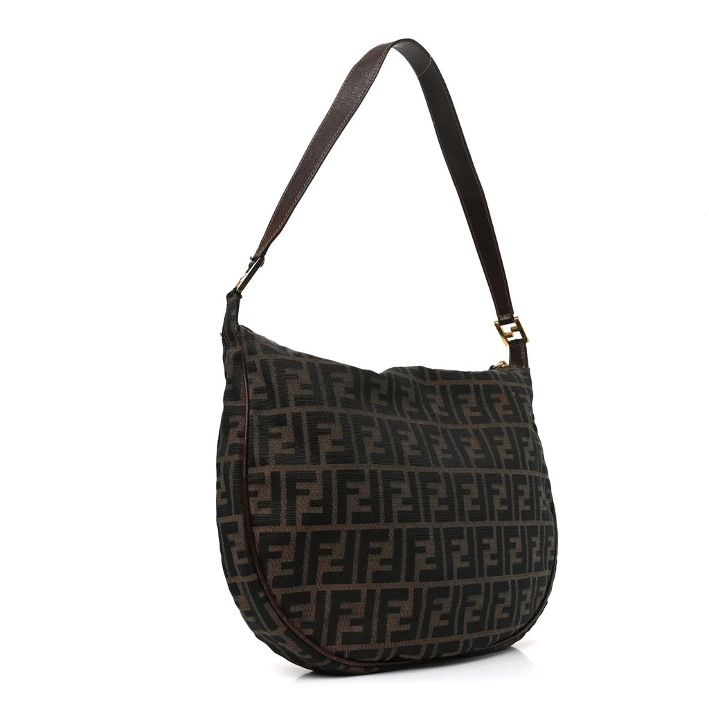 Fendi Zucca Monogram Canvas Hobo