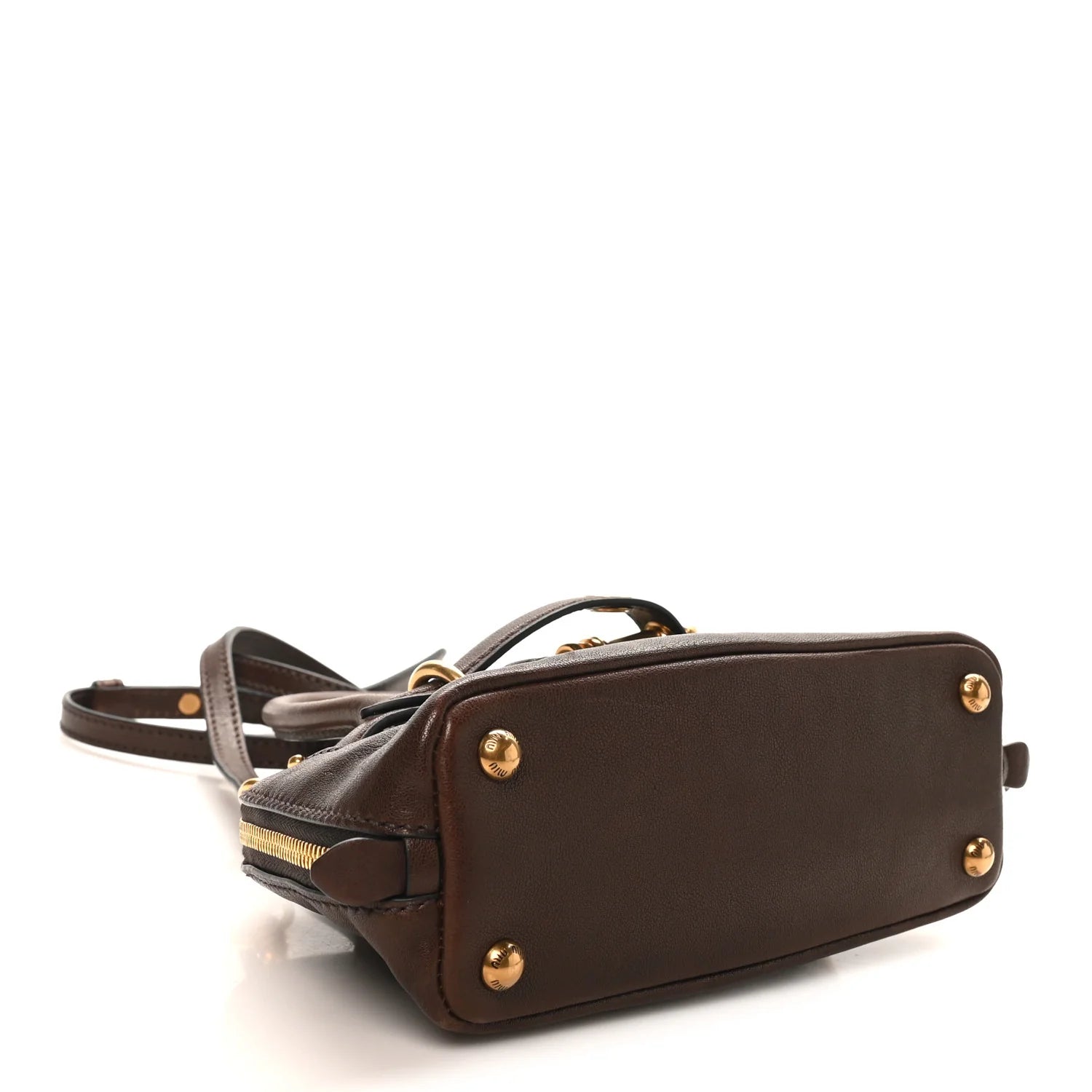 Miu Miu Brown Leather Satchel