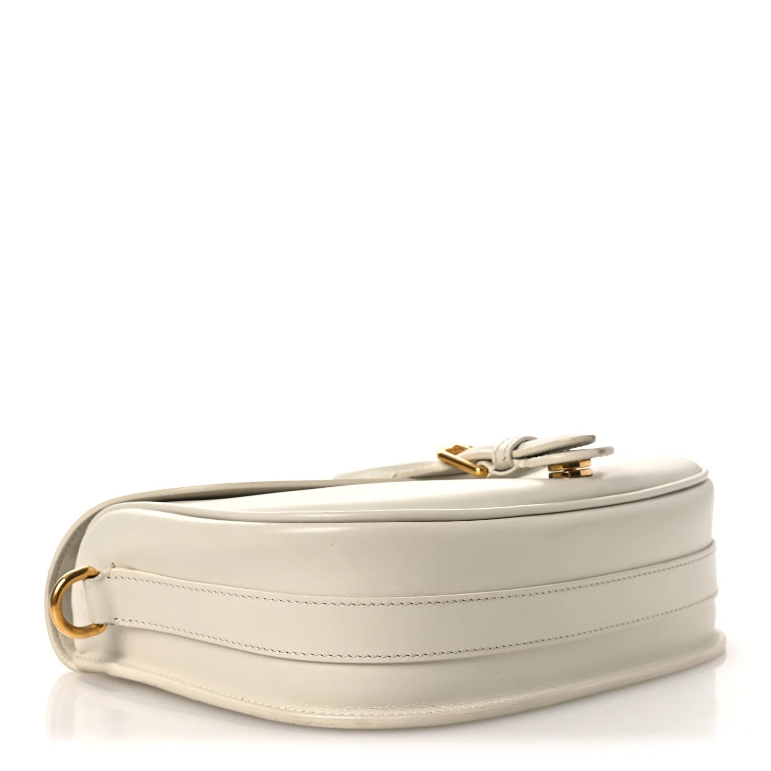 Dior White Leather Bobby Bag
