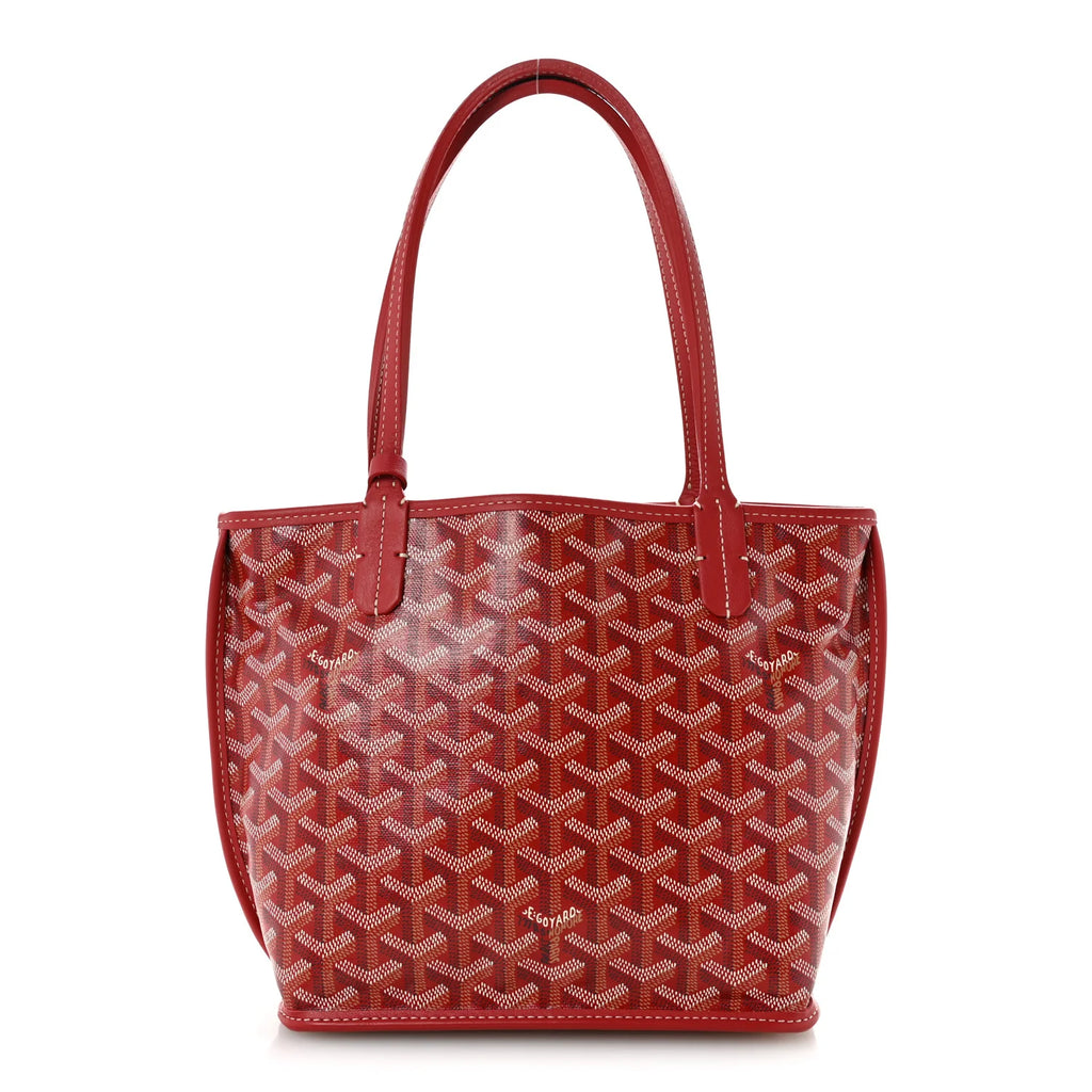 Goyard Red Goyardine Belharra Tote