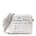 Dior White Newspaper Grained Bag