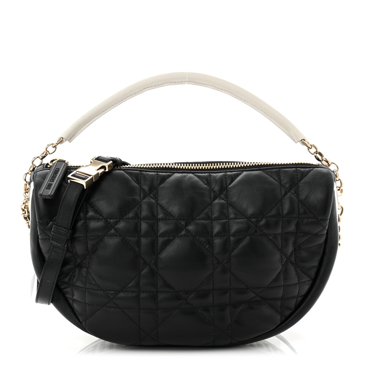 Dior Black Cannage Vibe Hobo Bag