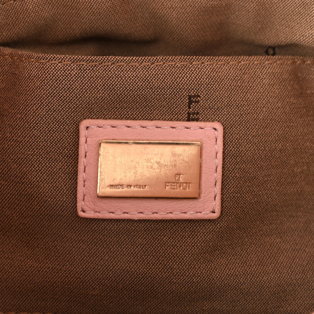Fendi Pink Perforated Zucca Bag