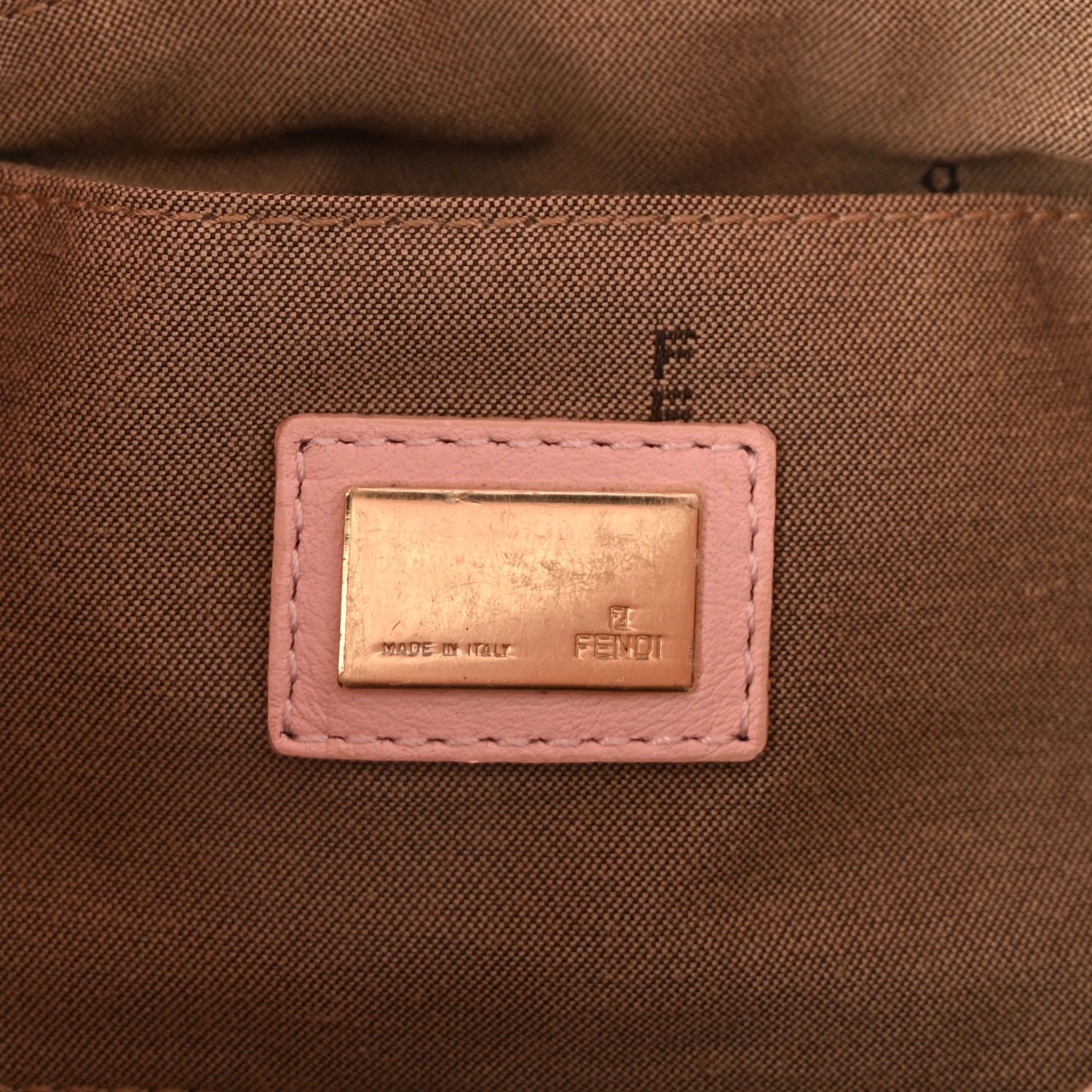 Fendi Pink Perforated Zucca Bag