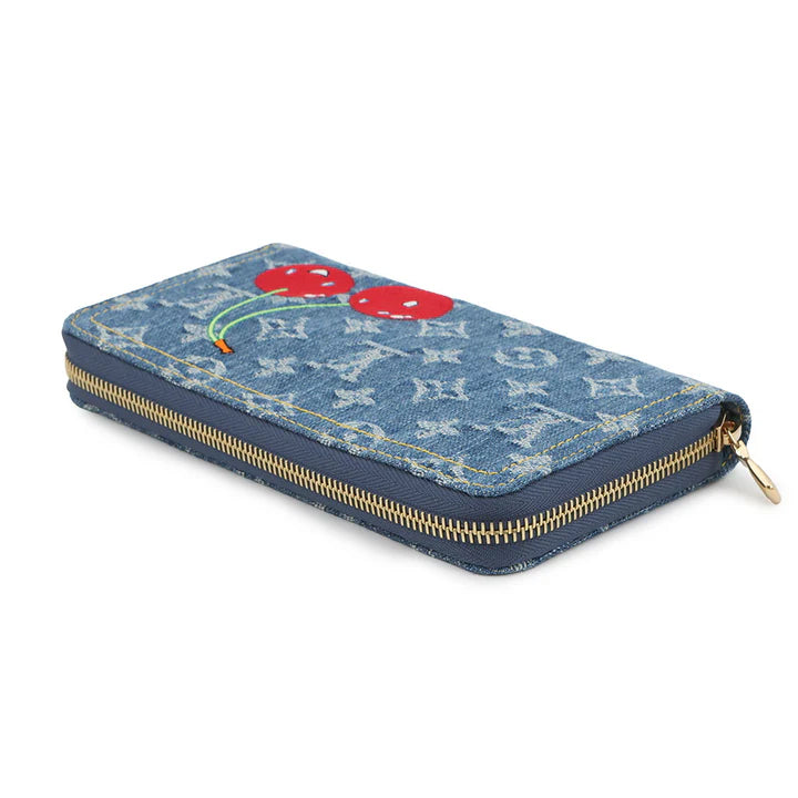 Louis Vuitton Monogram Denim Cherry Wallet