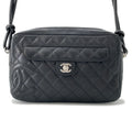 Chanel Black Quilted Lambskin Cambon Camera Bag