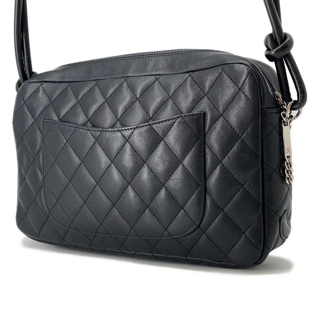 Chanel Black Quilted Lambskin Cambon Camera Bag