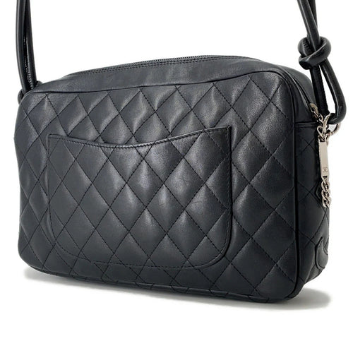 Chanel Black Quilted Lambskin Cambon Camera Bag