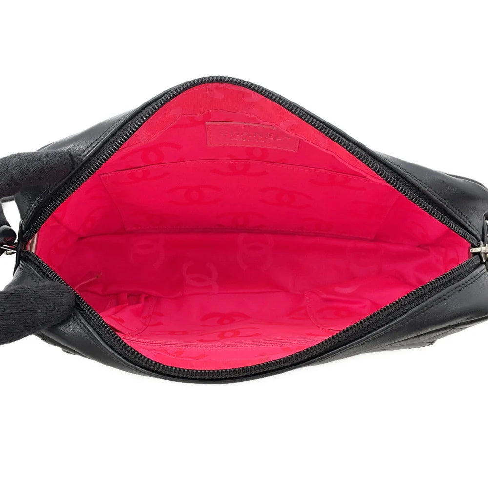 Chanel Black Quilted Lambskin Cambon Camera Bag