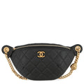 Chanel Black Quilted Waist Bag