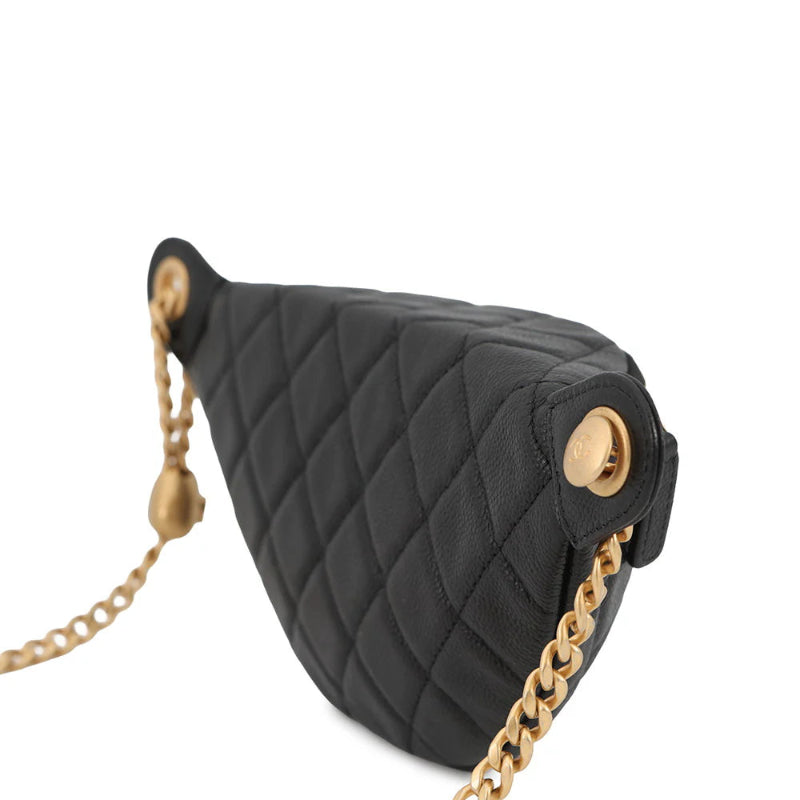 Chanel Black Quilted Waist Bag