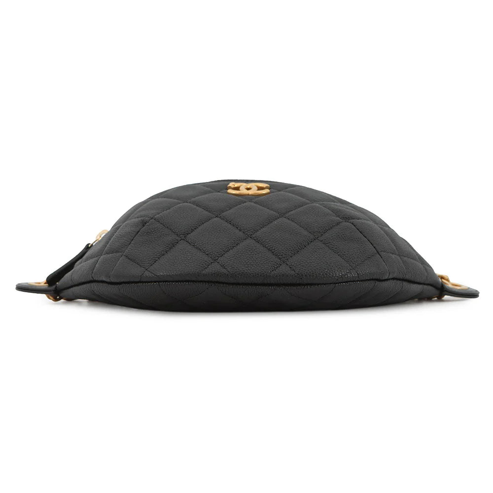 Chanel Black Quilted Waist Bag
