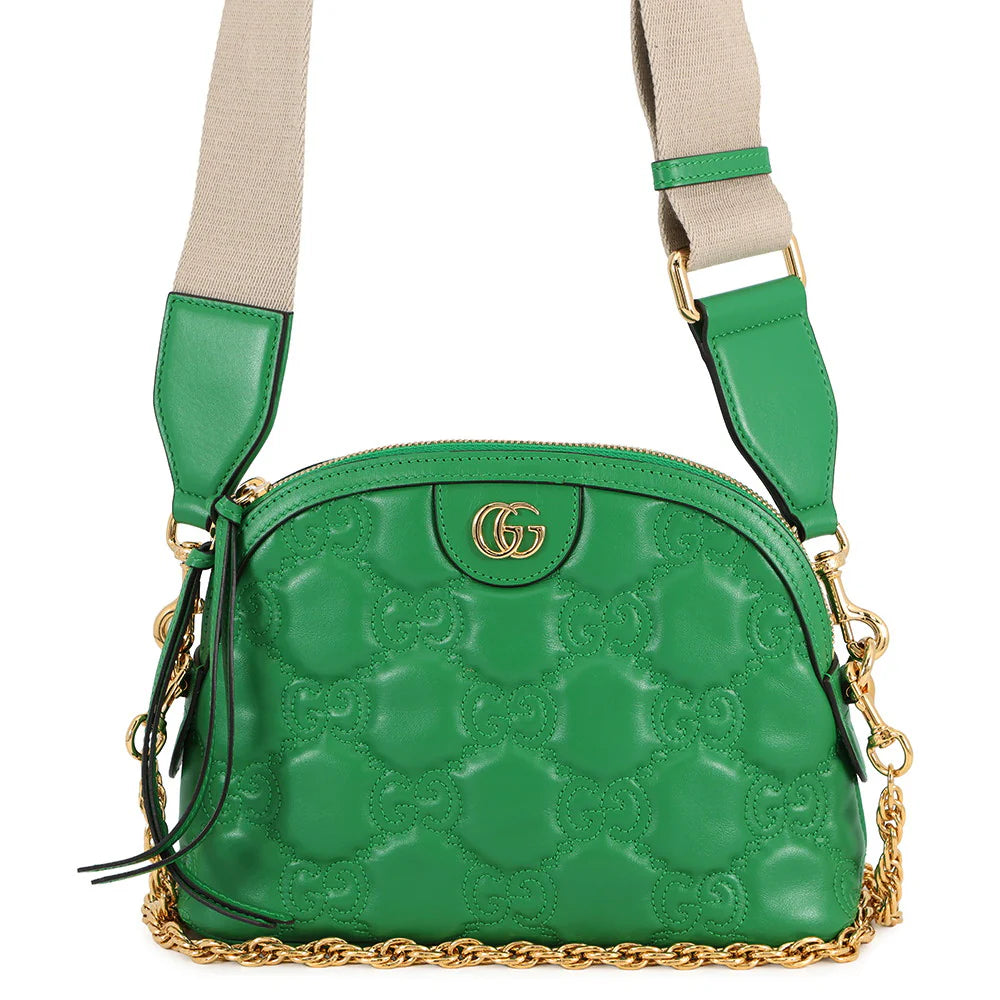 Gucci Green GG Matelassé Bag