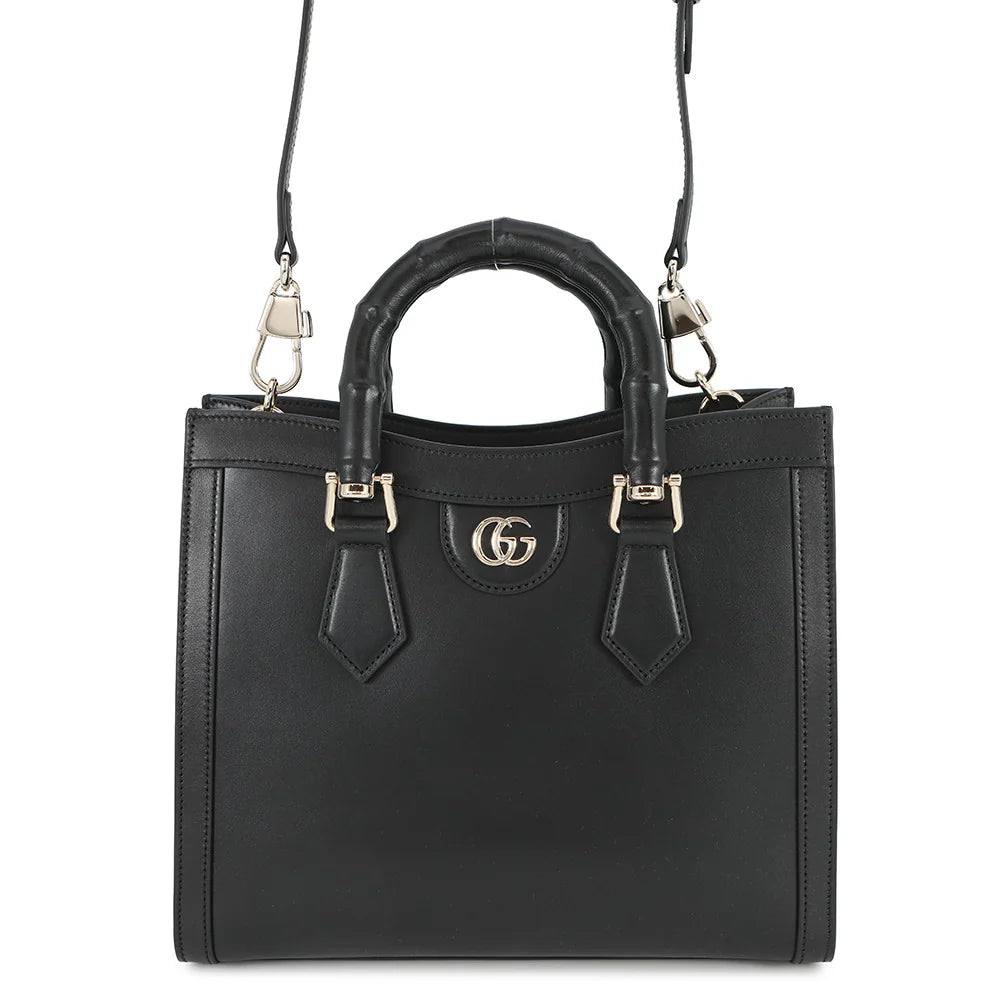 Gucci Diana Black Leather Tote