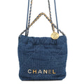 Chanel 22 Mini Quilted Denim