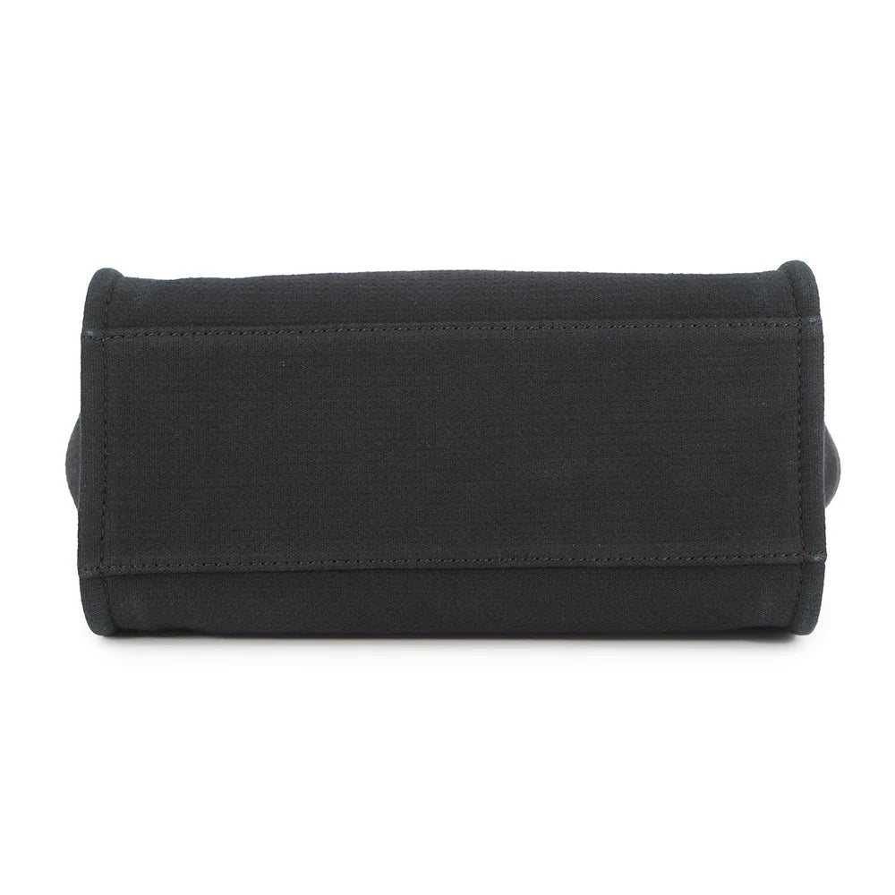 Chanel Black Canvas Deauville Tote Bag
