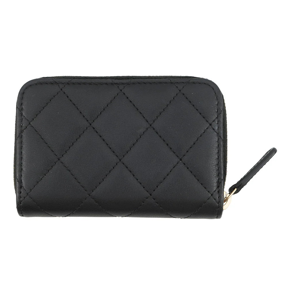 Chanel Black Quilted Leather Coin Purse