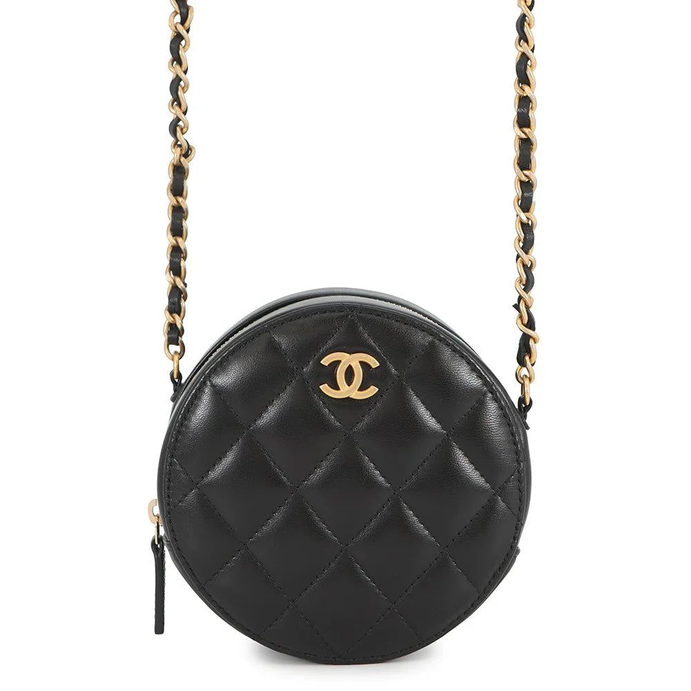 CHANEL Matelasse Mini Shoulder Bag Black
