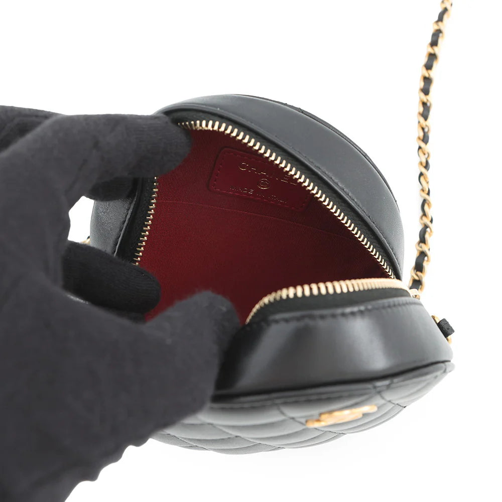 CHANEL Matelasse Mini Shoulder Bag Black