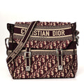 Dior Oblique Burgundy Messenger Bag