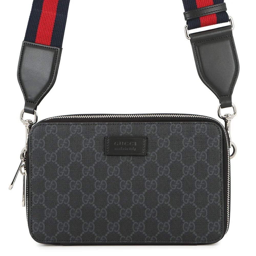 Gucci Grey GG Supreme Messenger Bag