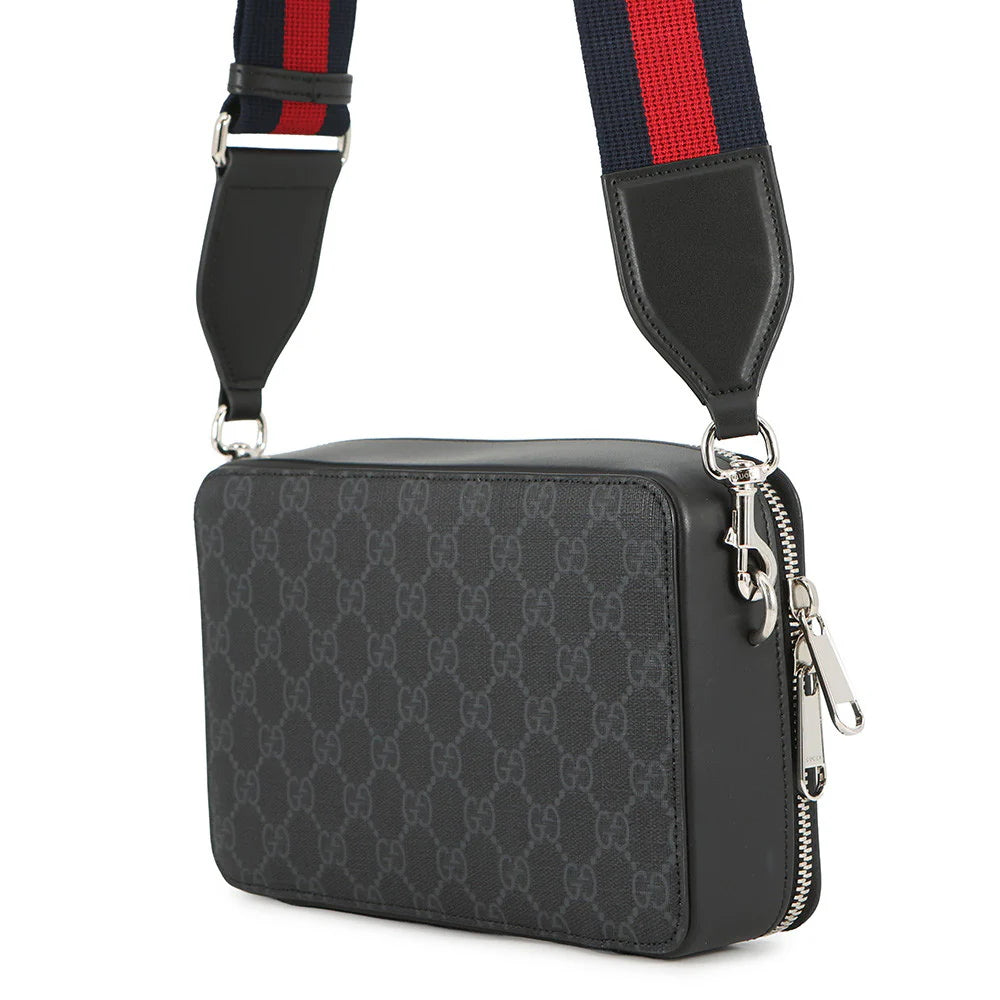 Gucci Grey GG Supreme Messenger Bag