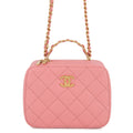 Chanel Pink Quilted Lambskin Bag