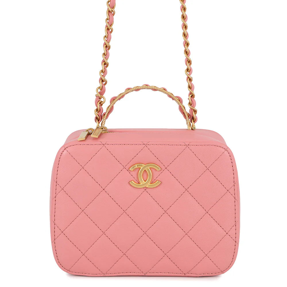 Chanel Pink Quilted Lambskin Bag