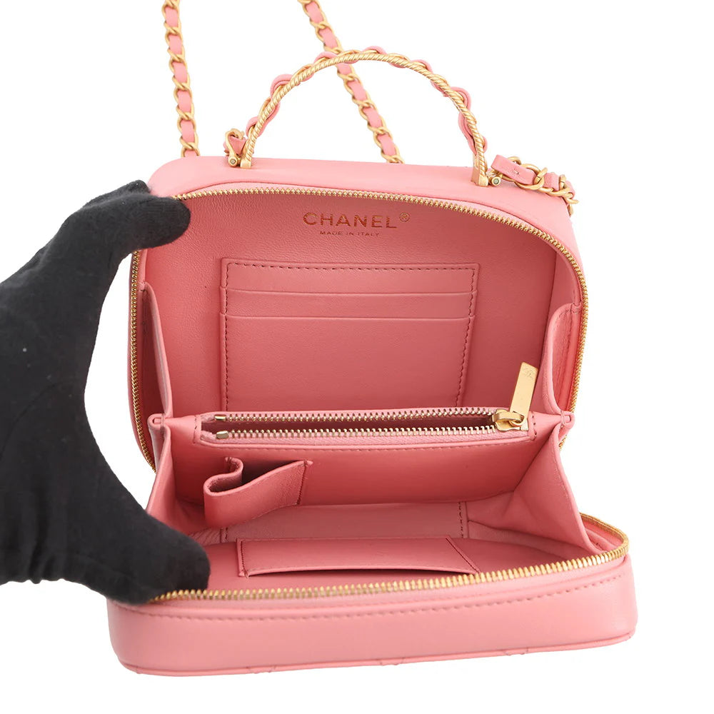 Chanel Pink Quilted Lambskin Bag