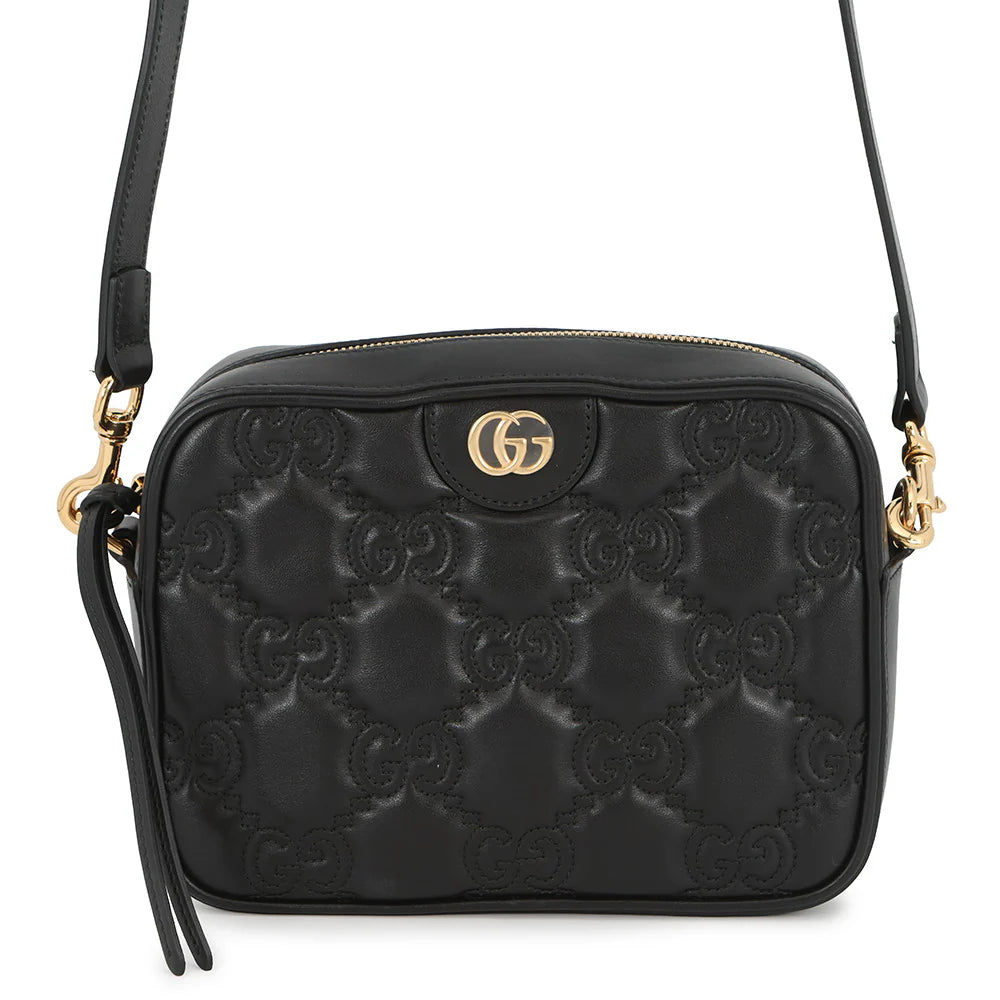 Gucci Black GG Matelasse Camera Bag