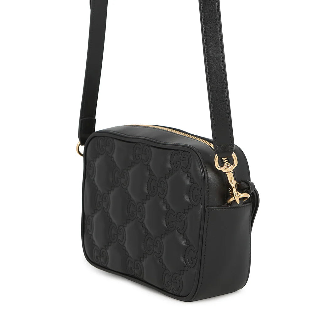 Gucci Black GG Matelasse Camera Bag