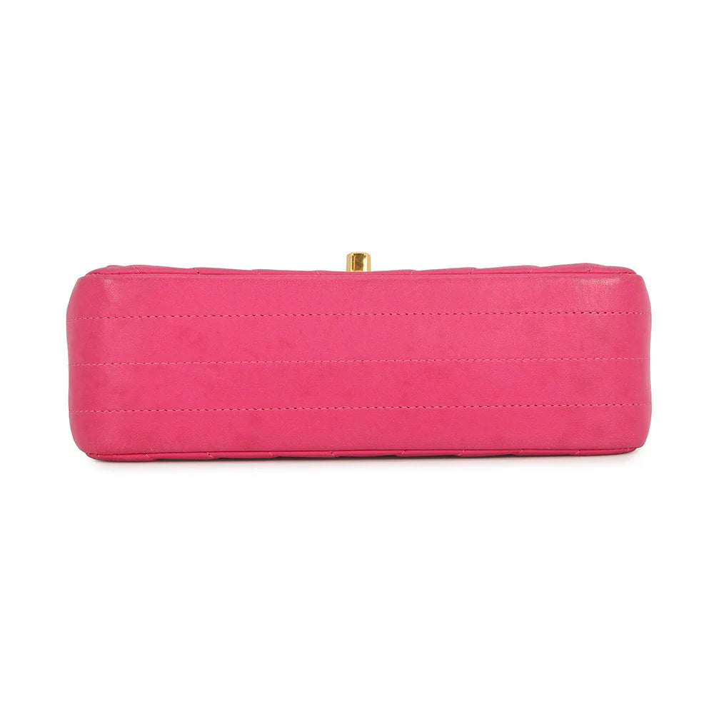 Chanel Fuchsia Chevron Bag