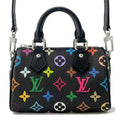 Louis Vuitton Black Multicolore Nano Speedy