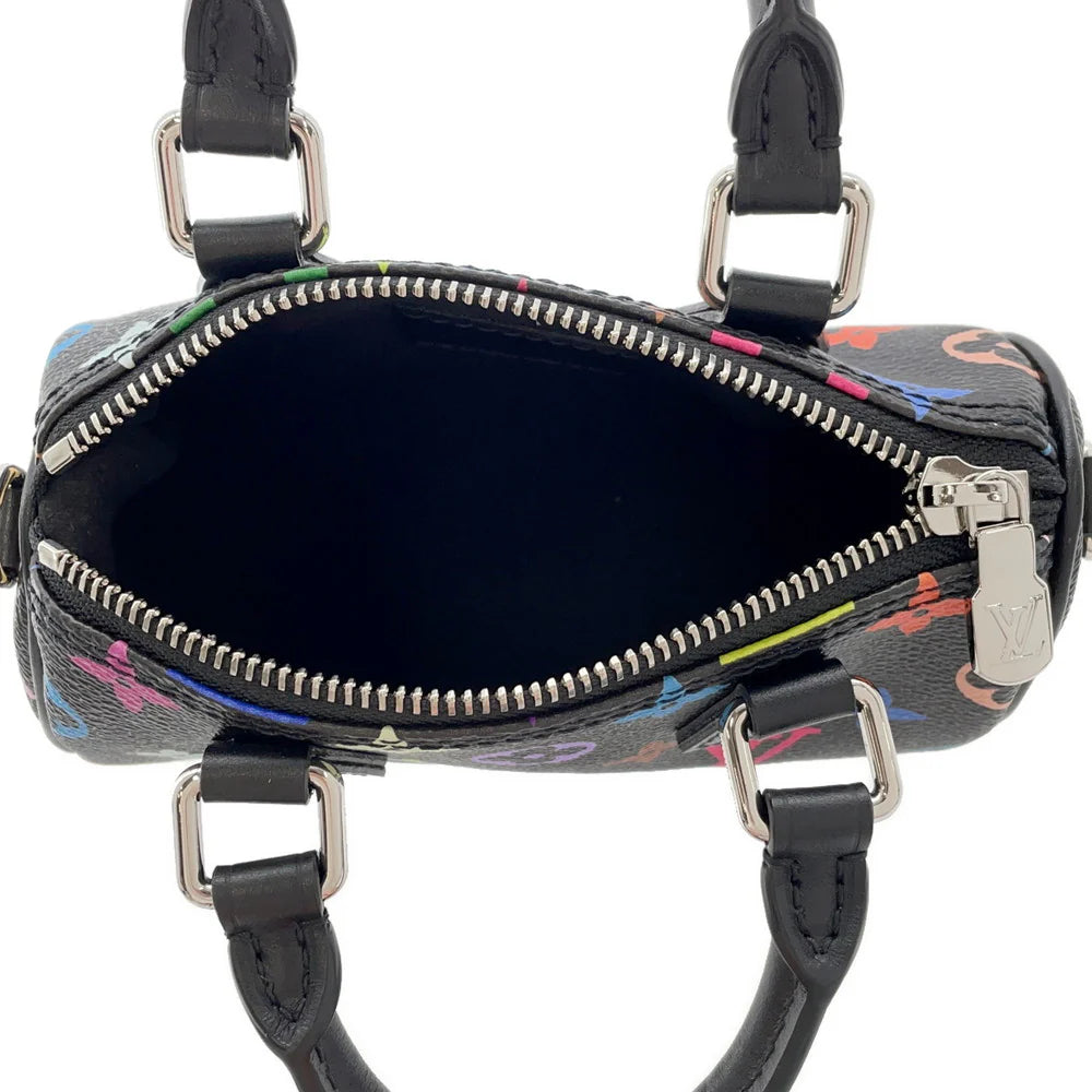 Louis Vuitton Black Multicolore Nano Speedy
