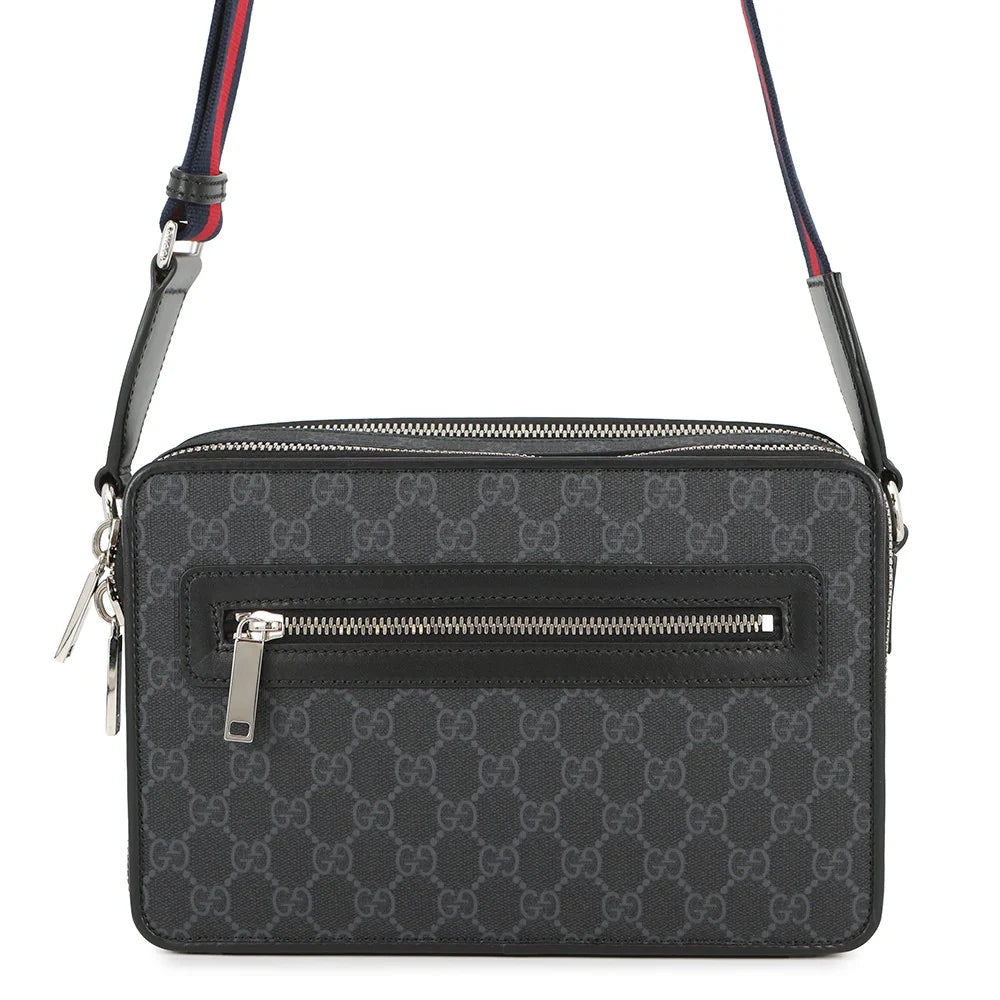 Gucci Grey GG Supreme Messenger Bag