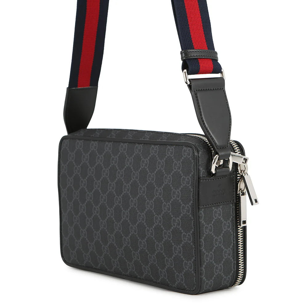 Gucci Grey GG Supreme Messenger Bag