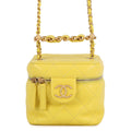 Chanel Yellow Quilted Lambskin Bag