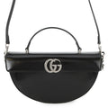 Gucci Black Polished Half-Moon Bag