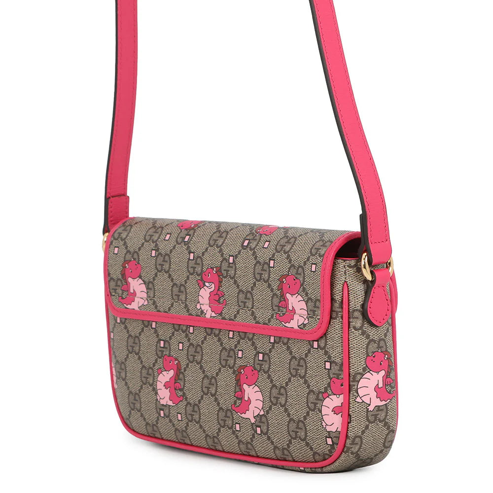 Gucci Pink Dragon GG Messenger
