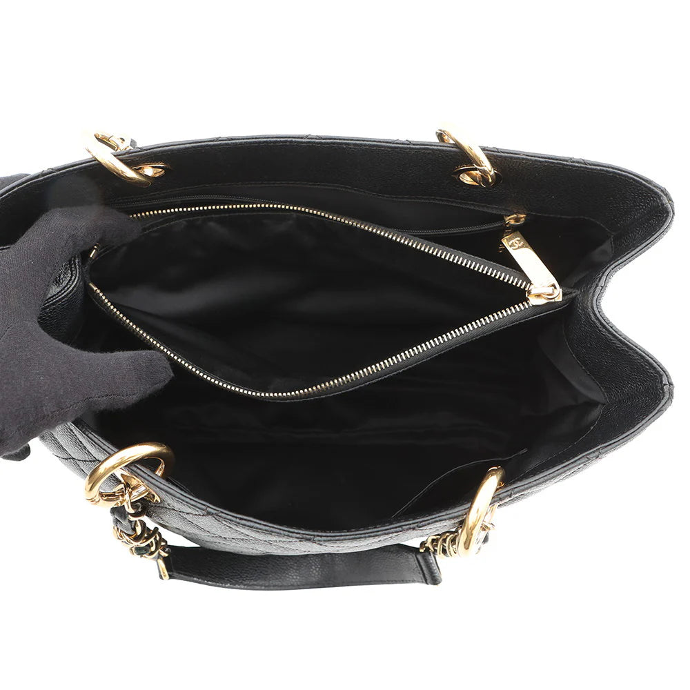 Chanel Black Quilted Caviar Bag