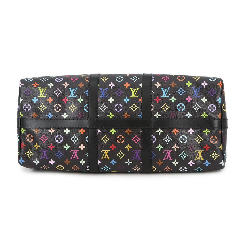 Louis Vuitton Black Multicolore Keepall