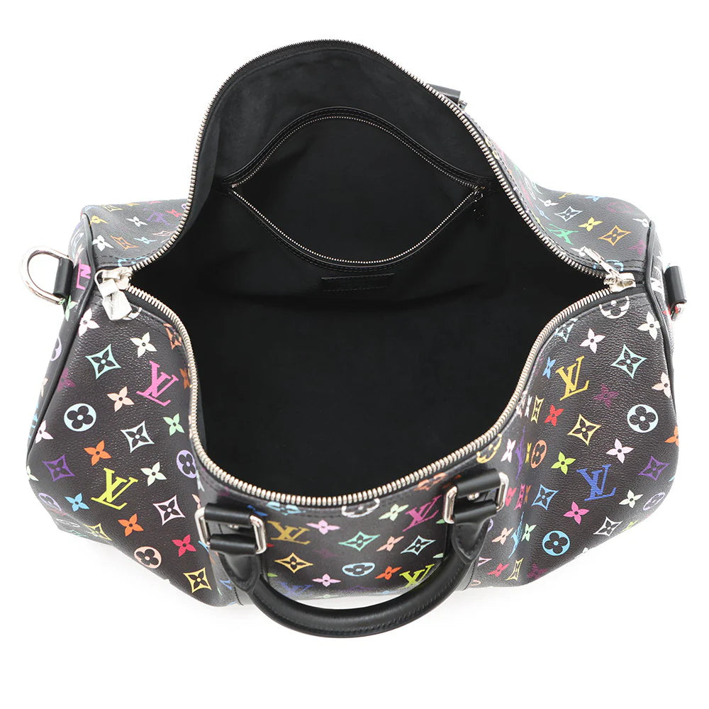 Louis Vuitton Black Multicolore Keepall