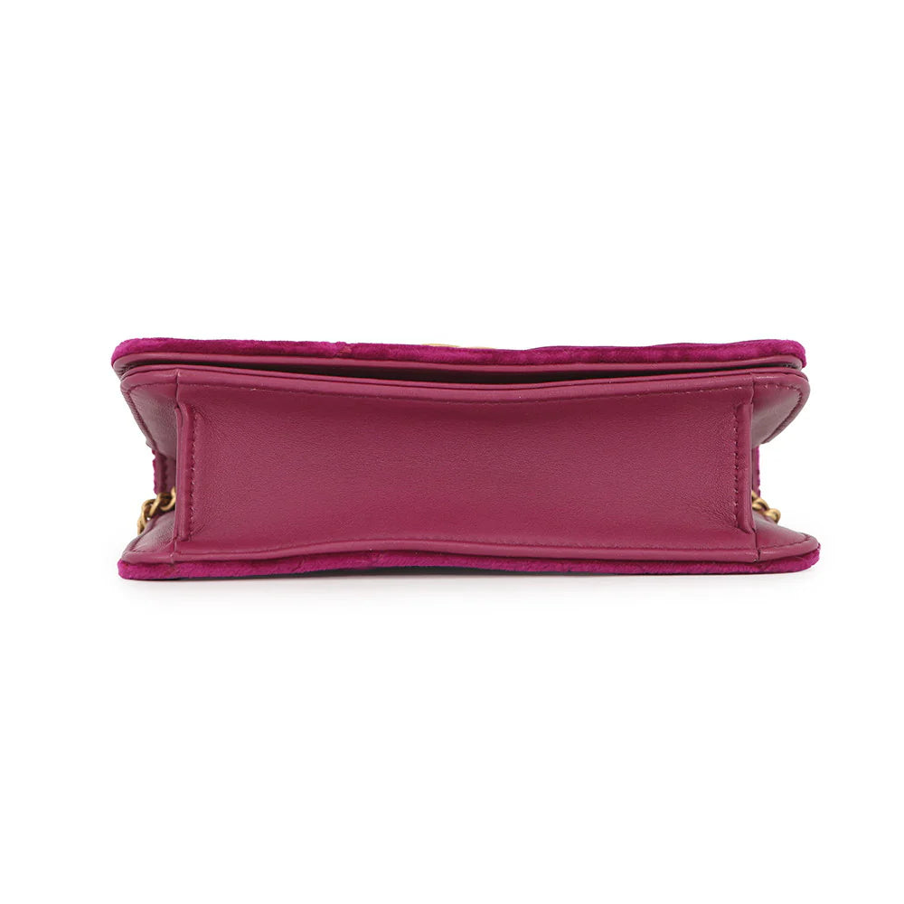 Gucci Fuchsia Velvet GG Marmont